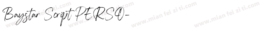Baystar Script PERSO字体转换